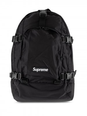 Рюкзак с логотипом Supreme. Цвет: черный