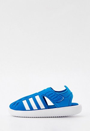 Сандалии adidas. Цвет: синий
