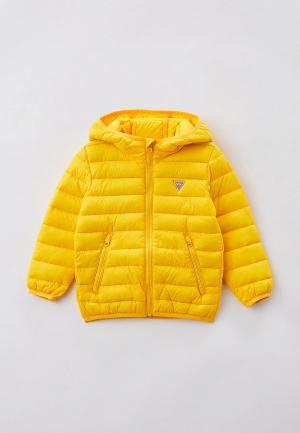 Куртка утепленная Guess. Цвет: желтый