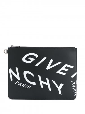 Клатч с логотипом Refracted Logo Givenchy. Цвет: черный