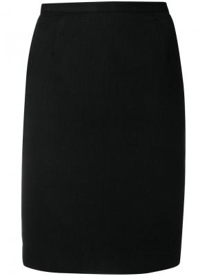 Облегающая юбка мини Versace Pre-Owned. Цвет: черный