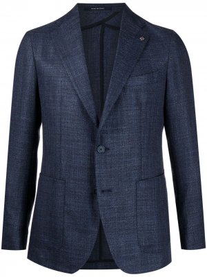 Однобортный пиджак Tagliatore. Цвет: синий