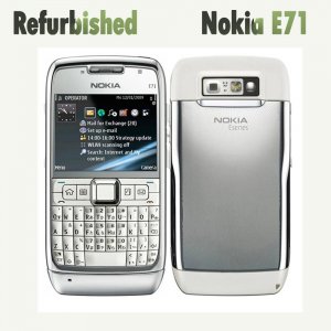 Восстановленный оригинальный разблокированный мобильный телефон  E71 с QWERTY-клавиатурой Nokia