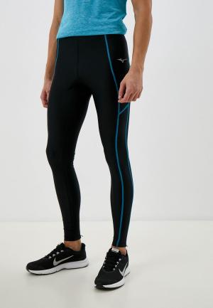 Тайтсы Mizuno. Цвет: черный
