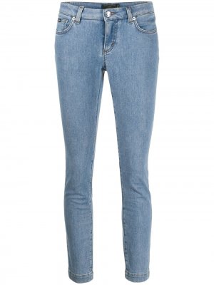 Укороченные джинсы скинни Dolce & Gabbana. Цвет: синий