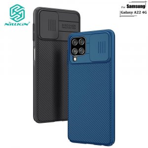 Роскошный жесткий чехол Nillkin для телефона Samsung Galaxy A22 4G CamShield с защитой конфиденциальности камеры
