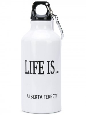 Бутылка для воды Life Is... Alberta Ferretti. Цвет: белый