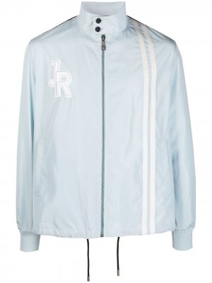 Куртка с вышитым логотипом John Richmond. Цвет: синий