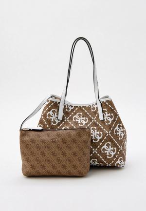 Сумка и органайзер Guess. Цвет: коричневый