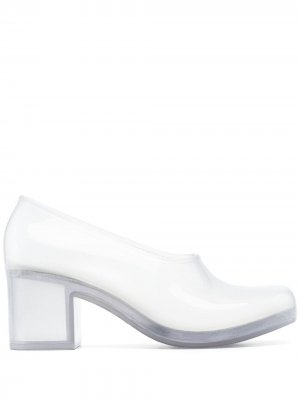 Прозрачные туфли из коллаборации с Melissa Comme Des Garçons. Цвет: белый