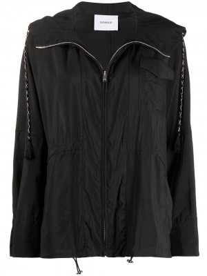 Пальто на молнии с капюшоном Dondup. Цвет: черный
