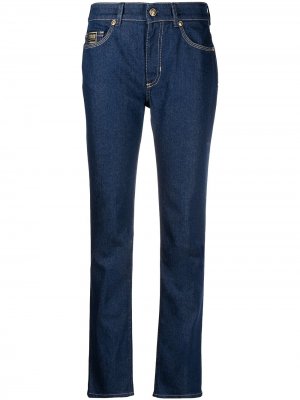 Прямые джинсы средней посадки Versace Jeans Couture. Цвет: синий