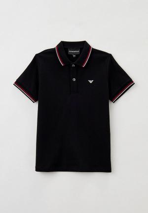 Поло Emporio Armani. Цвет: черный