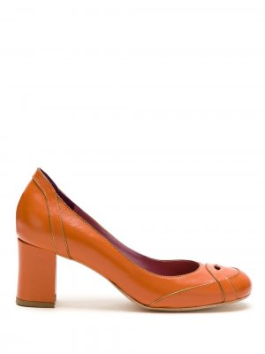 Туфли-лодочки Swan Sarah Chofakian. Цвет: оранжевый