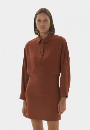 Платье Tara Jarmon. Цвет: коричневый