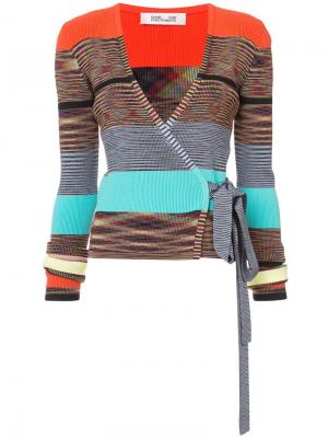 Укороченный свитер с принтом Dvf Diane Von Furstenberg. Цвет: разноцветный
