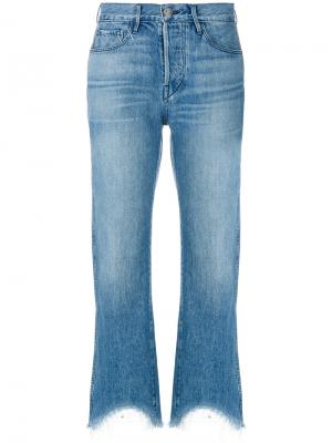 Укороченные джинсы Austin 3x1. Цвет: синий