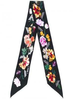 Floral print scarf Rockins. Цвет: чёрный