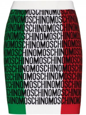 Мини-юбка Lost & Found Moschino. Цвет: зеленый
