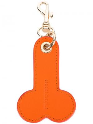 Брелок для ключей phallic J.W.Anderson. Цвет: жёлтый и оранжевый