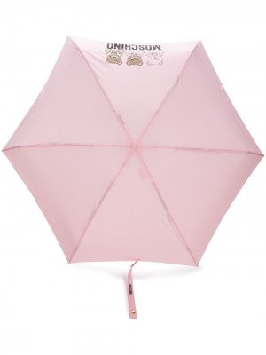 Зонт с принтом Moschino. Цвет: розовый