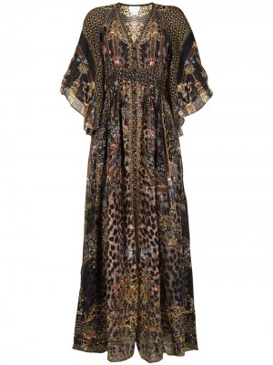 Платье Abingdon Palace с присборенной талией Camilla. Цвет: черный