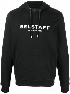 Худи с кулиской и логотипом Belstaff. Цвет: черный