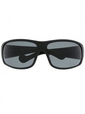 Солнцезащитные очки в квадратной оправе Moncler Eyewear. Цвет: черный