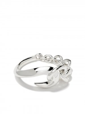 Серебряное цепочное кольцо Hook Shaun Leane. Цвет: серебристый