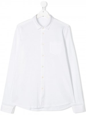 Рубашка-поло с длинными рукавами Il Gufo. Цвет: белый
