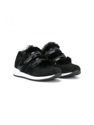 Кроссовки с закругленным носком Dolce & Gabbana Kids. Цвет: черный