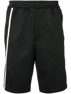 Спортивные шорты с полосками Helmut Lang. Цвет: черный