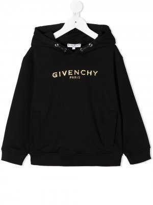 Худи с логотипом Givenchy Kids. Цвет: черный