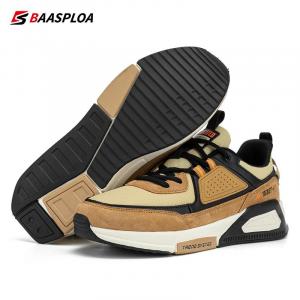 Baasploa/Новинка 2022 года, мужские кожаные кроссовки, водонепроницаемая прогулочная обувь, модная повседневная нескользящая износостойкая мужская спортивная обувь BAASPLOA
