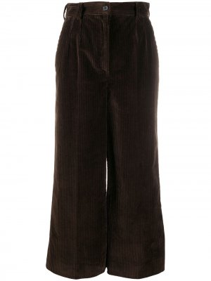 Укороченные брюки с завышенной талией Dolce & Gabbana. Цвет: коричневый