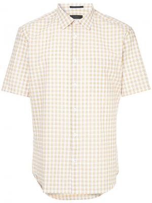 Durban рубашка с короткими рукавами в клетку гингем D'urban. Цвет: белый