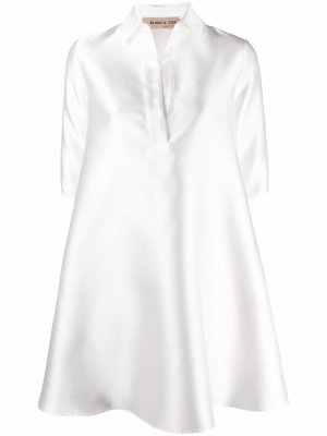 Атласное платье Abelia Blanca Vita. Цвет: белый