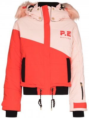 Лыжная куртка Amplitude с капюшоном P.E Nation. Цвет: красный