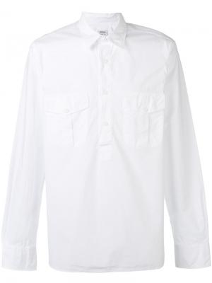 Рубашка на пуговицах Aspesi. Цвет: белый