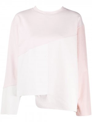 Блузка оверсайз с контрастными вставками Mr & Mrs Italy. Цвет: розовый