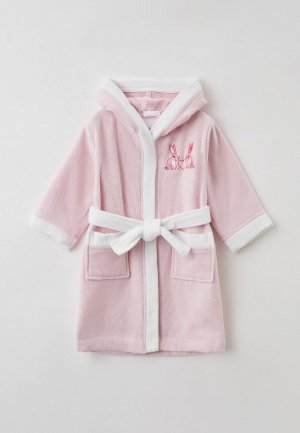 Халат домашний Chicco. Цвет: розовый