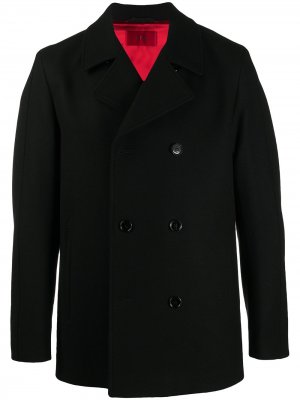 Двубортный пиджак BOSS. Цвет: черный