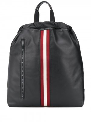 Рюкзак с вышитым логотипом Bally. Цвет: черный
