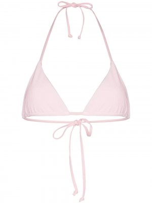 Лиф бикини Tia с треугольными чашками Frankies Bikinis. Цвет: розовый