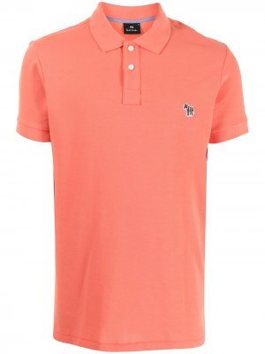Рубашка поло с логотипом Zebra PS Paul Smith. Цвет: оранжевый