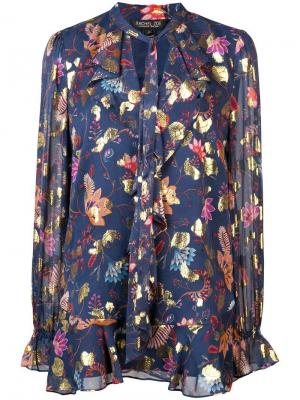 Блузка с цветочным принтом Rachel Zoe. Цвет: синий