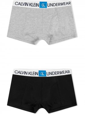 Logo band boxers pack of 2 Calvin Klein Kids. Цвет: черный