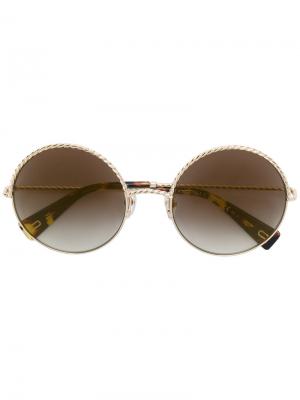 Солнцезащитные очки с плетением Marc Jacobs Eyewear. Цвет: металлический
