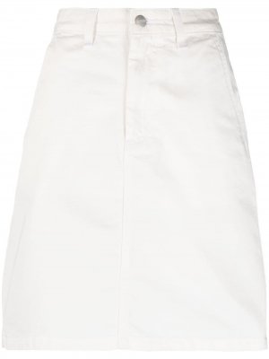 Однотонная юбка Carhartt WIP. Цвет: белый