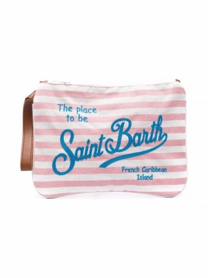 Пляжная сумка в полоску Mc2 Saint Barth Kids. Цвет: розовый